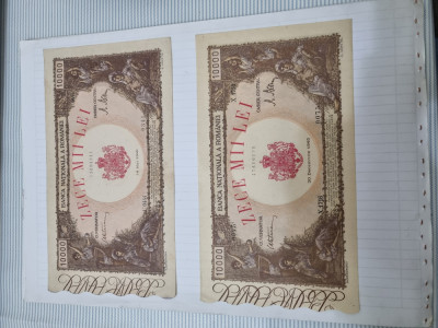 bancnote Romania 10000 lei 1945-1946 foto