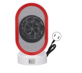 Cumpara ieftin Aeroterma electrica portabila, 20.5 x 10.5 x 11 cm, alb, rosu