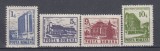 ROMANIA 1991 LP 1257 HOTELURI SI CABANE I FARA FILIGRAN SERIE MNH