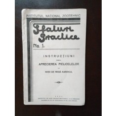 Sfaturi Practice Nr. 1 - Instructiuni pentru Aprcierea Pielicelelor la Mieii de Rasa Karakul