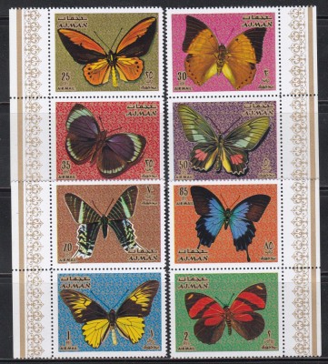 Ajman 1971 - Fluturi, MNH foto
