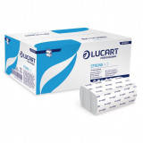 Cumpara ieftin Prosoape Hartie Pliate Lucart V2 Strong, 21x21cm, 190 buc