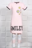 Cumpara ieftin Rochita Fetite 5-13 Ani Smiley Pink - 5ANIMarimea