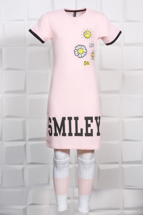 Rochita Fetite 5-13 Ani Smiley PinkMarimea