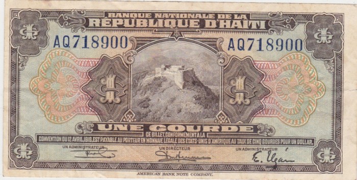 Haiti 1 gourde ND(1951-1964)