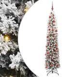 vidaXL Brad de Crăciun artificial Verde 180 cm PVC și oțel și plastic 3395018