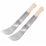 Cumpara ieftin Set doua macete Otel Inoxidabil DEPOX&reg;, Maner Lemn Natural, pentru Gradinarit, Agricultura, Silviculturam, 55 cm