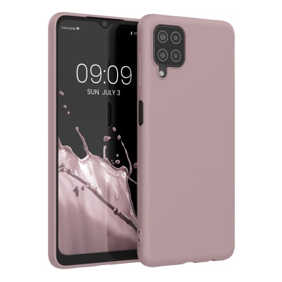 Husa Kwmobile pentru Samsung Galaxy A12, Mov, Silicon, 54048.236 foto
