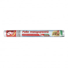 Folie Stretch Alimentara OTI, 30cm x 20m, Folie din Plastic Transparenta pentru Alimente, Folie Alimentara pentru Uz Casnic, Folii Alimentare Transpar