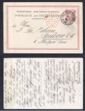 Germany Reich 1884 Old postcard postal stationery Neustadt to London GB D.943