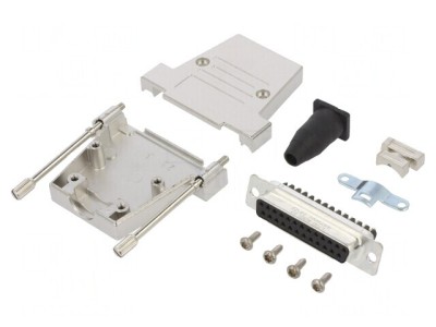 Conector D-Sub 25 Pini Mamă cu Terminal pe Șurub foto