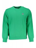 Cumpara ieftin Bluza barbati, cu mini logo brodat, Regular fit, verde, S