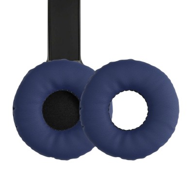 Set 2 Perne de urechi pentru casti Sony WH-CH510, Kwmobile, Albastru, Piele ecologica, 56696.04 foto
