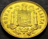 Moneda 1 PESETA - SPANIA, anul 1977 (model 1975) * cod 1190 B = UNC