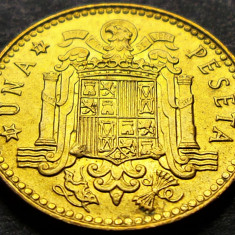 Moneda 1 PESETA - SPANIA, anul 1977 (model 1975) * cod 1190 B = UNC
