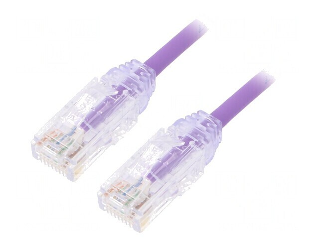 Patch cord UTP Cat6 LSZH Violet 2m