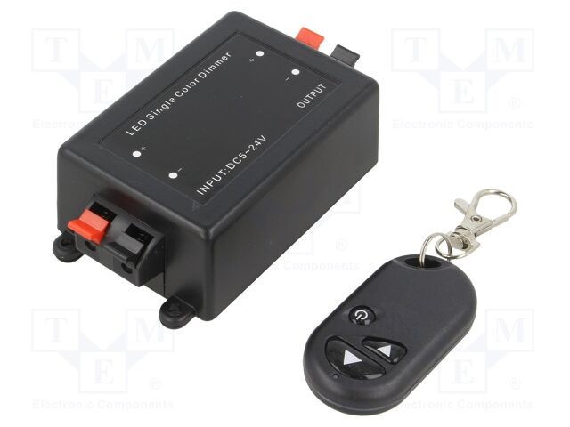 Controler LED OPTOFLASH variație intensitate lumină 1 8A negru