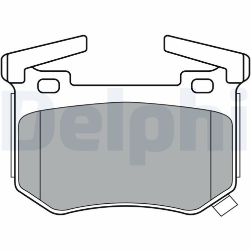 Set placute frana spate DELPHI, Kia Stinger (Ck), 06.2017-, spate; puntea spate