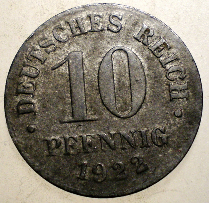 1.452 GERMANIA 10 PFENNIG 1922 ZINC