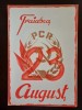 PM320N Material de propagandă comunistă, Trăiască 23 August și cu stema PCR
