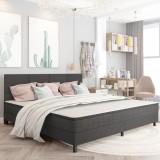 VidaXL Pat continental, gri &icirc;nchis, 200 x 200 cm, material textil 3054719