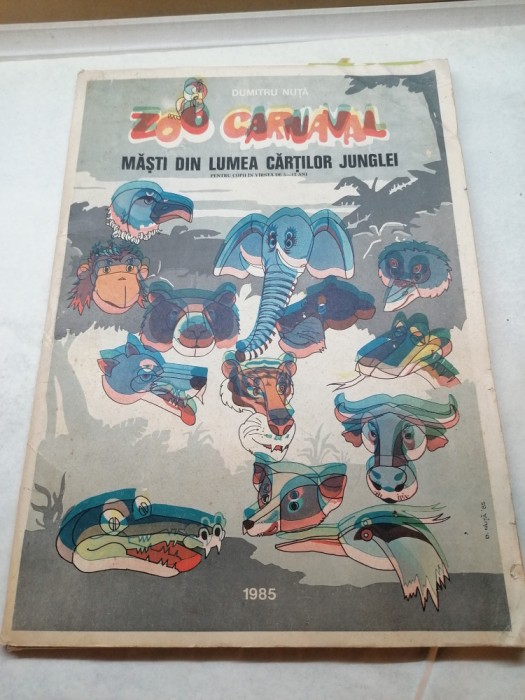 Zoo carnaval masti din lumea cartilor junglei 1985