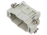 Conector ILME HDC CCEM 10, 10 pini, 16A 600V insert contact tată