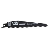 Lama universala pentru fierastrau sabie 150 mm, 6 TPI, Raider