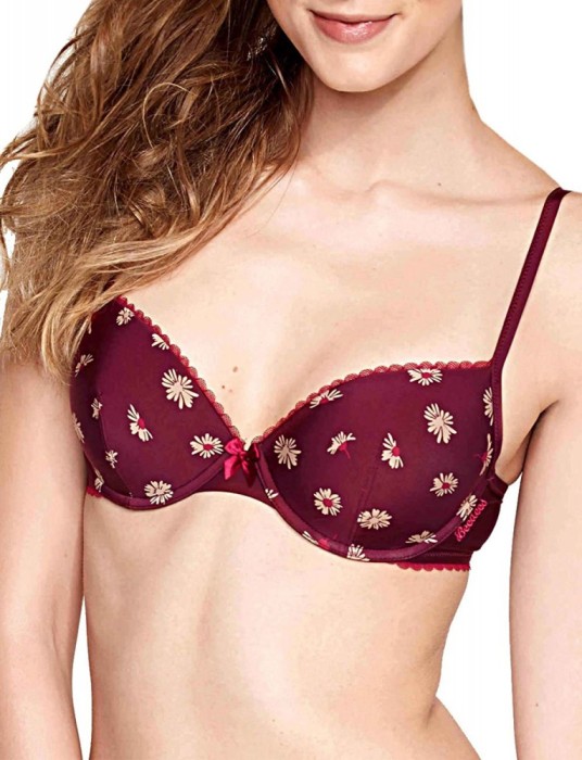 BED212 Sutien casual cu imprimeu floral BeSweet IA 7160 WHP