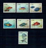 Cuba 1969 - Pești, fauna marina, serie neuzata