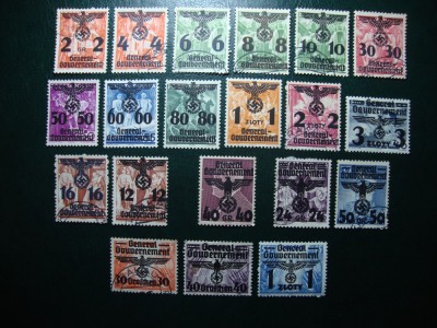 GERMANIA / GENERAL GUV. 1940 - 4 SERII , 1EMISIUNE COMPLETA foto