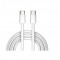 Cablu de date si Incarcare USB-C - USB-C pentru Apple Iphone 15/Iphone 15 Pro/Iphone 15 Plus/Iphone 15 Pro Max, 2m, Alb