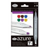 Set 7 markere Royal &amp; Langnickel Azure Culori opulente, Jad
