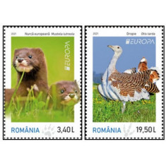 Romania 2021 - Europa fauna, serie neuzata