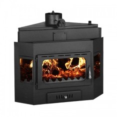 Focar de semineu tip centrala, Prity AW20, 8,2 kg/h, 1010 x 700 x 790