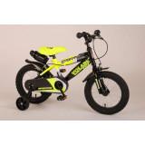 Bicicleta pentru baieti Volare Sportivo, 14 inch, culoare Negru/Galben neon, fra PB Cod:2045