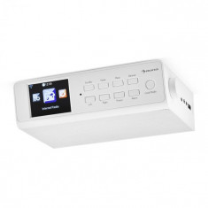 Auna KR-190 Radio Internet de Bucatarie cu WiFi, cu control, AUX IN Linie / Ie?ire USB 3.2 &amp;amp;quot;TFT color, alb foto