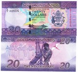 Insulele Solomon 20 Dolari 2023-2024, Bancnota P-34 UNC, Oceania