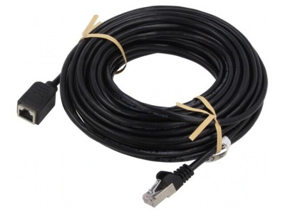 Prelungitor RJ45 F/UTP 5e Negru 3m foto