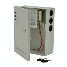 Sursa de alimentare 12V, 3A, back-up in cabinet metalic SDC-12-3B