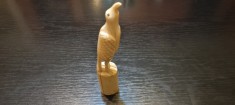 Sculptura in os, statueta