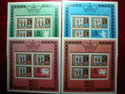 ST. LUCIA BLOCURI ELISABETA II MH/MNH foto