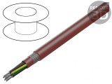 Cablu Silicon 7G1,5mm2 Maro-Roșu 60-180&deg;C