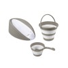Set 3 in 1 cu suport anatomic pentru cadita - Gri PlayLearn Toys, Dolu Nuve