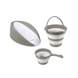 Set 3 in 1 cu suport anatomic pentru cadita - Gri PlayLearn Toys