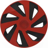 Set capace roti auto Cridem Vector 4buc - Rosu/Negru - 16&#039;&#039; Garage AutoRide