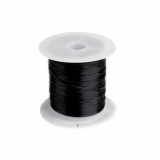 Fir elastic plat din nylon, diametru 1 mm Kyrra, Negru