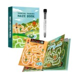 Carte cu 24 labirinturi Gaseste calea corecta, Maze book, niveluri de dificultate de la 2 la 8 ani, Scrie si sterge