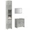 vidaXL Set mobilier de baie, 3 piese, gri beton, lemn compozit 3324853