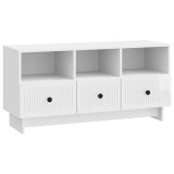 vidaXL Cabinet TV Alb foarte lucios 102 x 34,5 x 50 cm Lemn prelucrat 893989